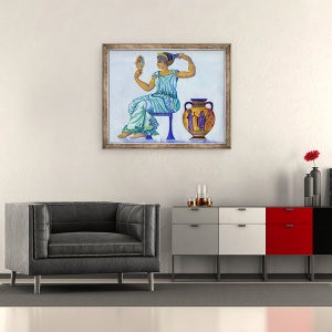 Tablou inramat - Jane Tattersfield - Femeie greaca veche, 70 x 85 cm - Img 2