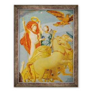 Tablou inramat - Jean Auguste Dominique Ingres - Apoteoza lui Napoleon I, detaliu al carului lui Napoleon, 60 x 80 cm