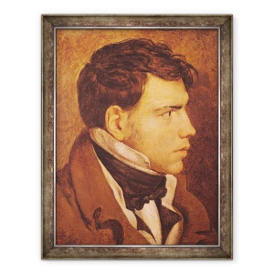 Tablou inramat - Jean Auguste Dominique Ingres - Portretul unui Tanar, 70 x 90 cm