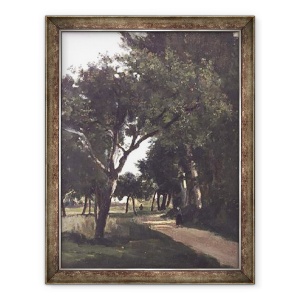Tablou inramat - Jean Baptiste Camille Corot - Avenue in padure, langa Chaville, 70 x 90 cm