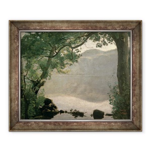 Tablou inramat - Jean Baptiste Camille Corot - Lake Nemi, 70 x 85 cm