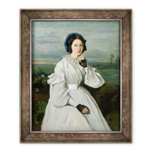 Tablou inramat - Jean Baptiste Camille Corot - Portret De Louise Claire Sennegon, viitoarea Madame Charmois, 70 x 85 cm