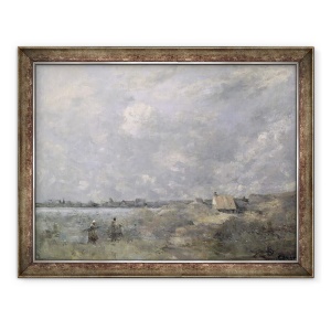 Tablou inramat - Jean Baptiste Camille Corot - Vremea furtunoasa, Pas de Calais, 70 x 90 cm
