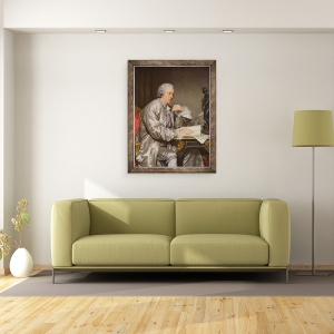 Tablou inramat - Jean Baptiste Greuze - Portretul lui Claude-Henri Watelet 1718-86 1763-65, 60 x 80 cm - Img 2