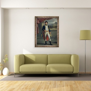 Tablou inramat - Jean Baptiste Joseph Wicar - Joachim Murat 1767-1815, 60 x 80 cm - Img 2