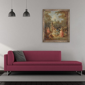 Tablou inramat - Jean Baptiste Leprince - Concert rus, 50 x 60 cm - Img 2