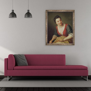 Tablou inramat - Jean Baptiste Santerre - Bucatarul, 70 x 85 cm - Img 2