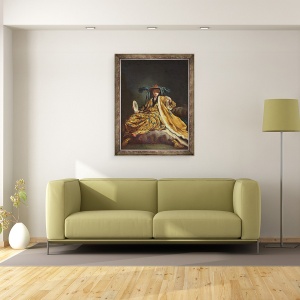 Tablou inramat - Jean Barbault - Sultana greaca, 60 x 80 cm - Img 2