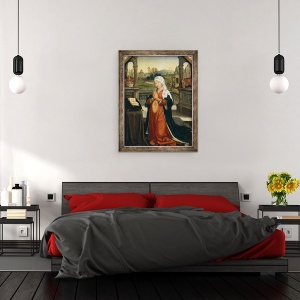 Tablou inramat - Jean Bellegambe the Elder - Sf. Anne conceperea Fecioarei, 70 x 90 cm - Img 3