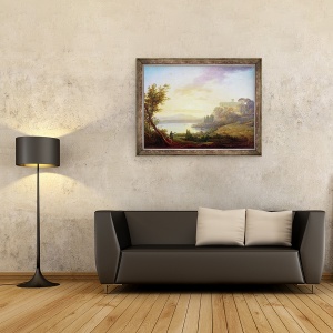 Tablou inramat - Jean-Francois Hue - Peisaj italian, 60 x 80 cm - Img 2