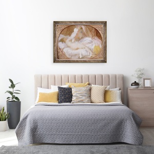 Tablou inramat - Jean-Honore Fragonard - Chemise Eliminat sau Doamna Dezbracare, 70 x 90 cm - Img 3