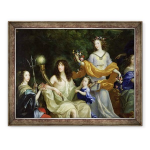 Tablou inramat - Jean Nocret - Familia lui Ludovic al XIV-lea 1638-1715 1670 ulei pe panza, 70 x 90 cm