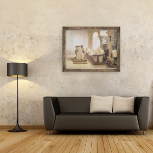 Tablou inramat - Jean Paul Laurens - Oamenii Sfantului Birou I, 60 x 80 cm - Img 2