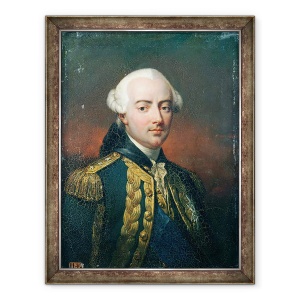 Tablou inramat - Jean Pierre Franque - Portretul lui Charles Henri 1729-94 Conte De Estaing, 60 x 80 cm