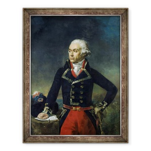 Tablou inramat - Jean Sebastien Rouillard - Charles-Francois du Perier Dumouriez 1739-1823 dupa o pictura de Jean Antoine Houdon, 70 x 90 cm