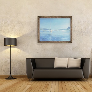 Tablou inramat - Jennifer Wright - Salcombe Yachts - Caldura de vara, 60 x 80 cm - Img 2