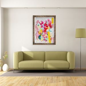 Tablou inramat - Jo Chambers - Doodle Floral 3, 70 x 90 cm - Img 2