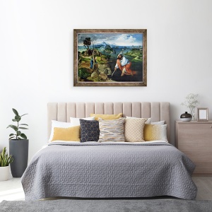 Tablou inramat - Joachim Patinir - St. Christopher, 70 x 90 cm - Img 3
