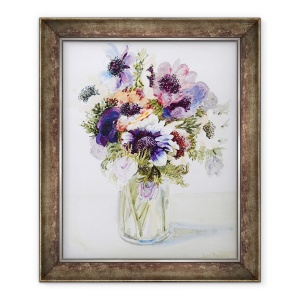 Tablou inramat - Joan Thewsey - Anemone intr-o cana de sticla, 2000, 50 x 60 cm