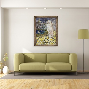 Tablou inramat - Joan Thewsey - Bufnita, 60 x 80 cm - Img 2