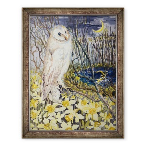 Tablou inramat - Joan Thewsey - Bufnita, 70 x 90 cm