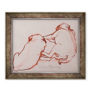 Tablou inramat - Joan Thewsey - Doi pui Pug, fratii, 2005, 70 x 85 cm