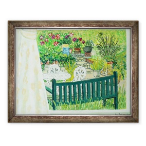 Tablou inramat - Joan Thewsey - Gradina Cynthiei, 2011, 70 x 90 cm
