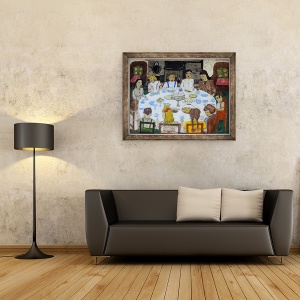 Tablou inramat - Joan Thewsey - Petrecere pentru copii, 60 x 80 cm - Img 2