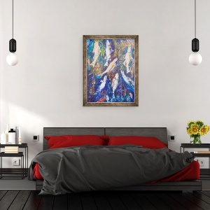 Tablou inramat - jocasta shakespeare - Cantand bas, 60 x 80 cm - Img 3