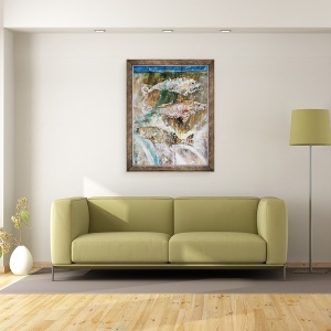 Tablou inramat - jocasta shakespeare - Peste Rising detaliu 3, 60 x 80 cm - Img 2