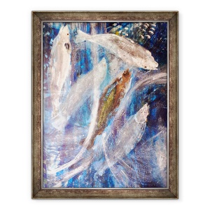 Tablou inramat - jocasta shakespeare - Salmon Dance, 70 x 90 cm