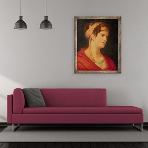 Tablou inramat - Johann Baptist I Lampi - Contesa Therese Brunswick 1775-1861, 70 x 85 cm - Img 2