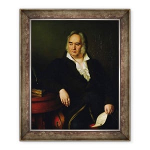 Tablou inramat - Johann Leberecht Eggink - Portretul lui Ivan A. Krylov, 70 x 85 cm