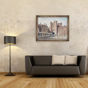 Tablou inramat - John Buckler - Tribunalul Principal al Palatului St. James, 70 x 90 cm - Img 2