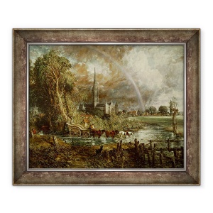 Tablou inramat - John Constable - Catedrala Salisbury din pajisti, 70 x 85 cm