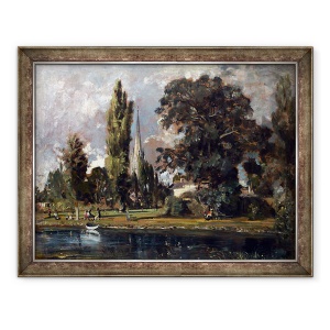 Tablou inramat - John Constable - Catedrala Salisbury si Leadenhall de la raul Avon, 70 x 90 cm
