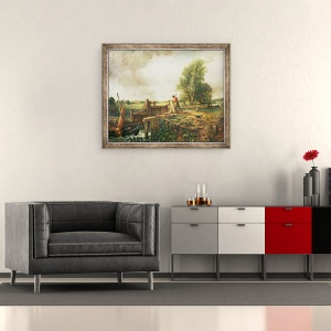 Tablou inramat - John Constable - O barca care trece printr-o incuietoare, 70 x 85 cm - Img 2