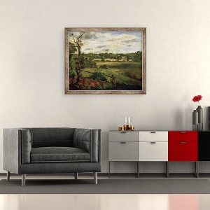 Tablou inramat - John Constable - Vedere la Highgate din Hampstead Heath, 70 x 85 cm - Img 2