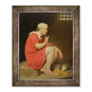 Tablou inramat - John Downman - Robert c.1054-1134 Duce de Normandia in inchisoare, 50 x 60 cm