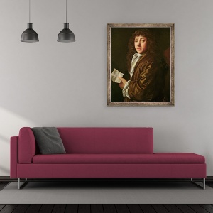 Tablou inramat - John Hayls - Portretul lui Samuel Pepys 1633-1703 1666, 70 x 85 cm - Img 2