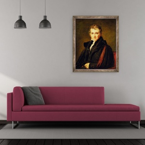 Tablou inramat - John Linnell - Sir Augustus Wall Callcott 1799-1844 1847, 50 x 60 cm - Img 2