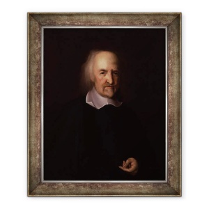 Tablou inramat - John Michael Wright - Portret De Thomas Hobbes, 70 x 85 cm