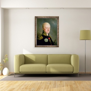 Tablou inramat - Josef Kreutzinger - Contele Wenzei Anton von Kaunitz, 60 x 80 cm - Img 2