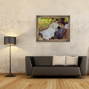 Tablou inramat - Joseph de Nittis - in Hammac II, 60 x 80 cm - Img 2