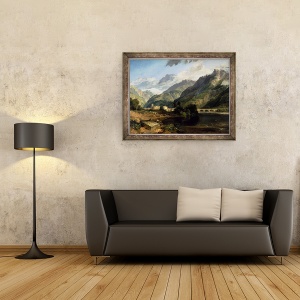 Tablou inramat - Joseph Mallord William Turner - Bonneville, Savoy, 70 x 90 cm - Img 2