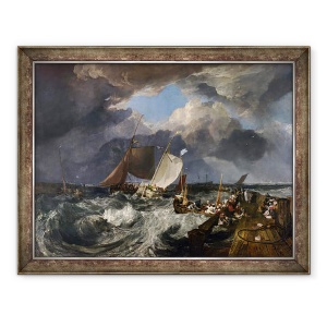Tablou inramat - Joseph Mallord William Turner - Calais Pier, Un pachet englezesc Sosind, 70 x 90 cm