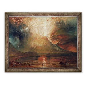 Tablou inramat - Joseph Mallord William Turner - Muntele Vezuviu in eruptie, 60 x 80 cm