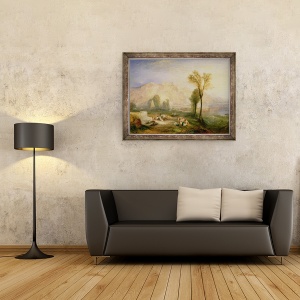 Tablou inramat - Joseph Mallord William Turner - Piatra Stralucitoare a Onorarii, 60 x 80 cm - Img 2