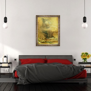 Tablou inramat - Joseph Mallord William Turner - Podul Diavolului, trecatoarea Sfantului Gotthard, 70 x 90 cm - Img 3