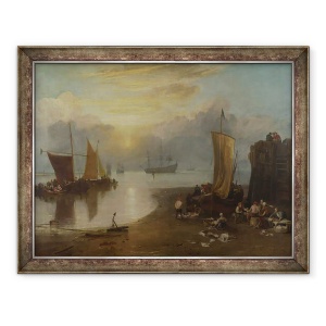 Tablou inramat - Joseph Mallord William Turner - Soarele rasare prin vapori, 70 x 90 cm